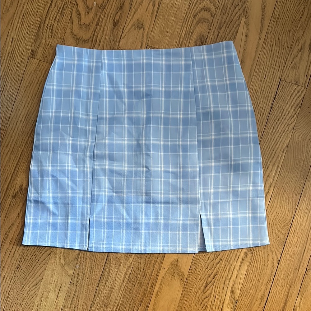 Blue Plaid Women's Skirt